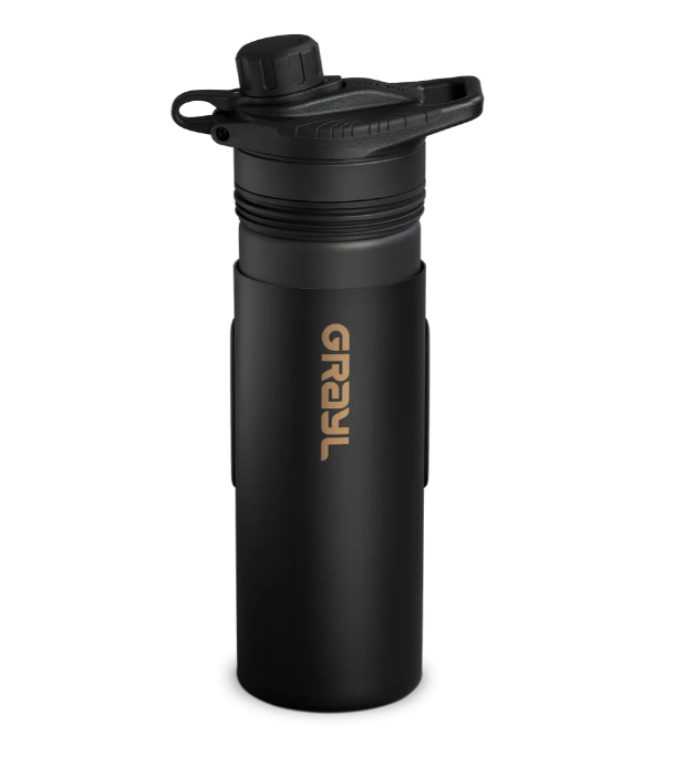 Grayl GeoPress Titanium water purifier - featured component of Safety Reserve kit